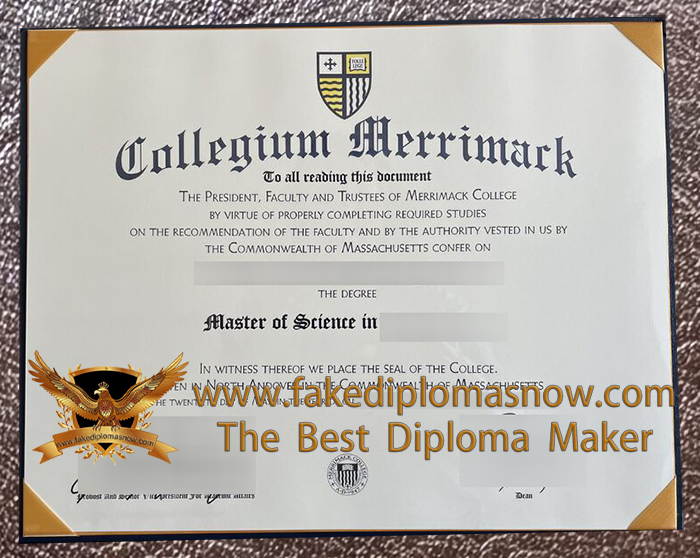 Merrimack College diploma