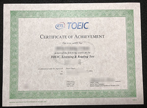 Custom a Copy of my TOEIC certificate online