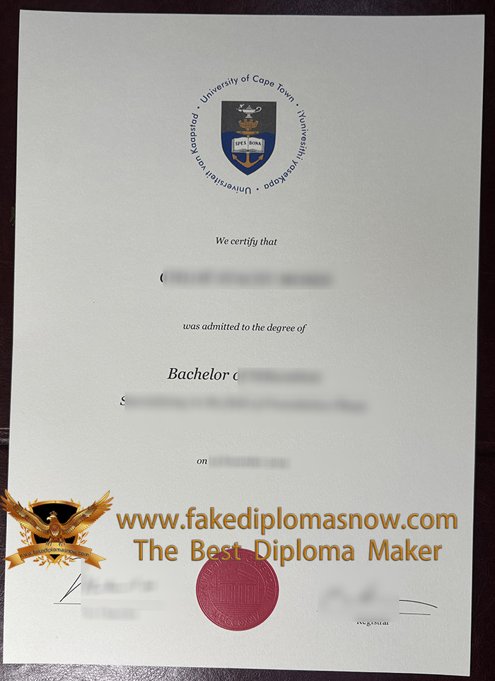 University of Cape Town degree University of Cape Town degree
