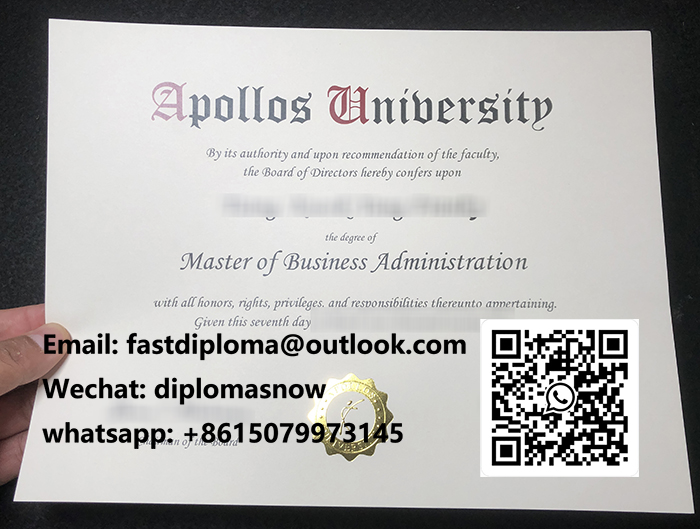 Apollos University diploma