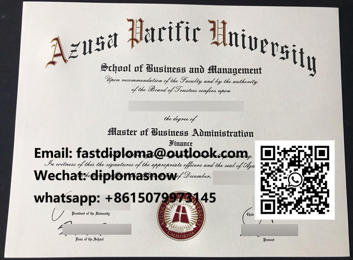 Azusa Pacific University degree