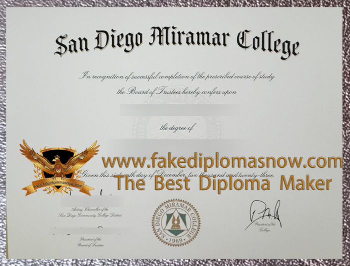 San Diego Miramar College degree