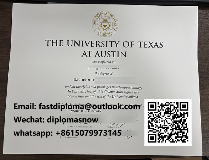 University of Texas at Austin diploma 