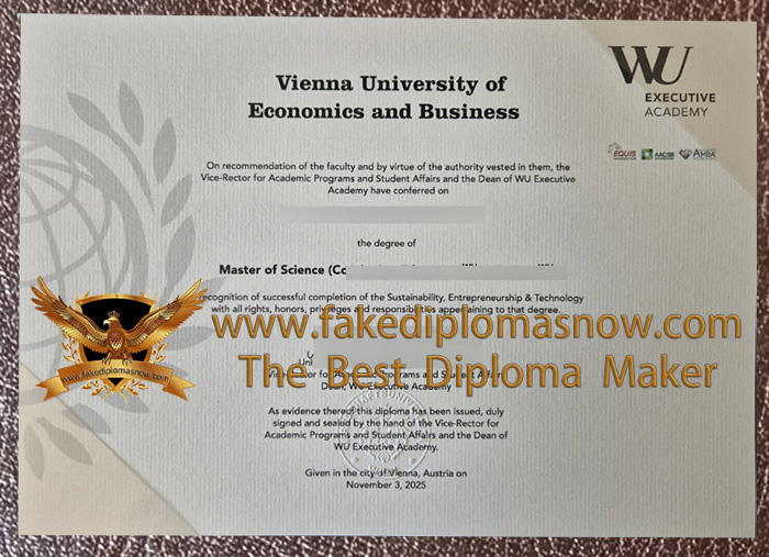 Vienna University of Economics and Business degree