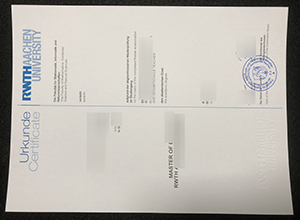 RWTH Aachen University Urkunde