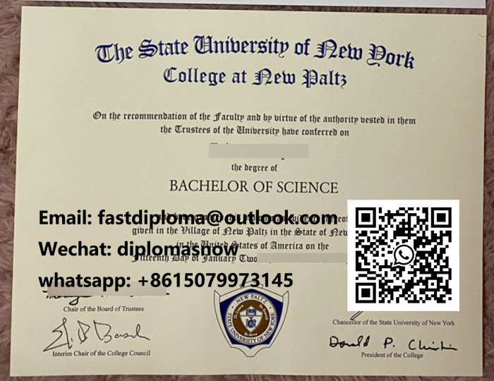 SUNY New Paltz diploma SUNY New Paltz diploma