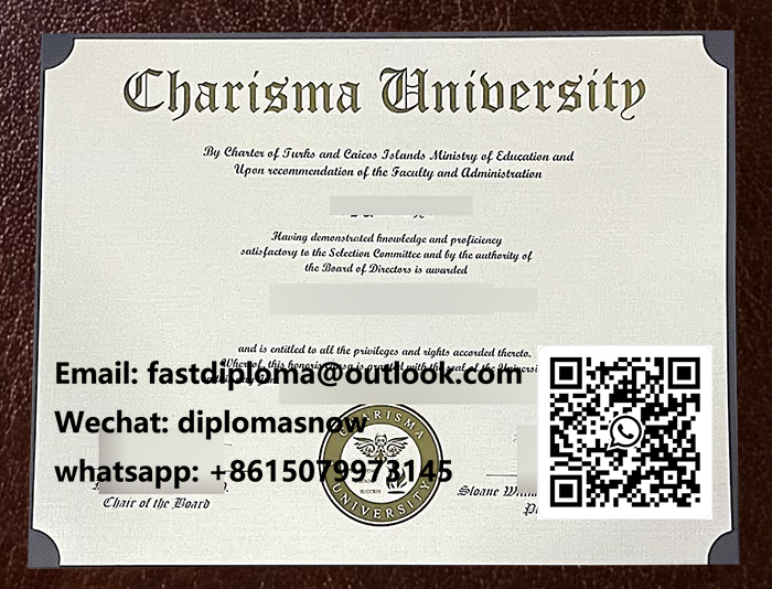 Charisma University diploma
