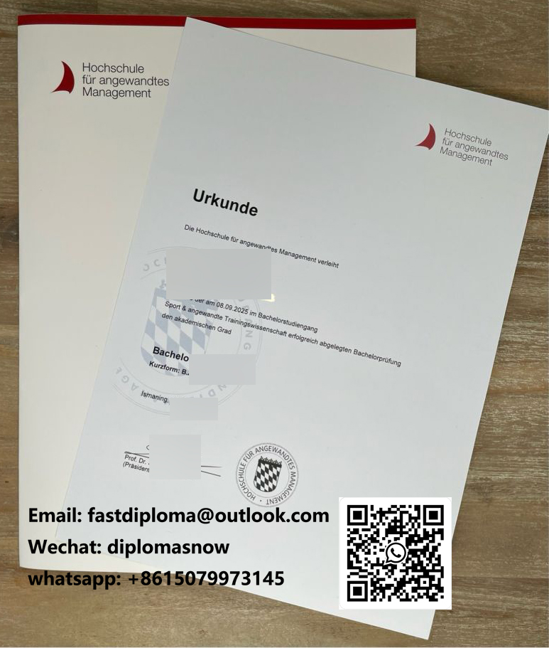 Hochschule für angewandtes Management Urkunde