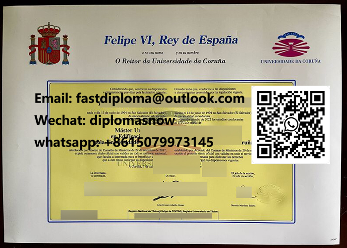 Universidade da Corunha diploma Universidade da Corunha diploma