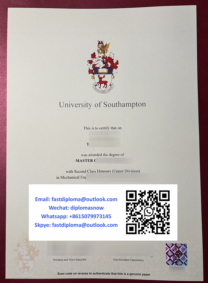 University of Southampton degree University of Southampton degree