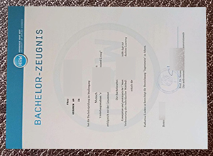 Hochschule Ruhr West Bachelor Zeugnis from Germany