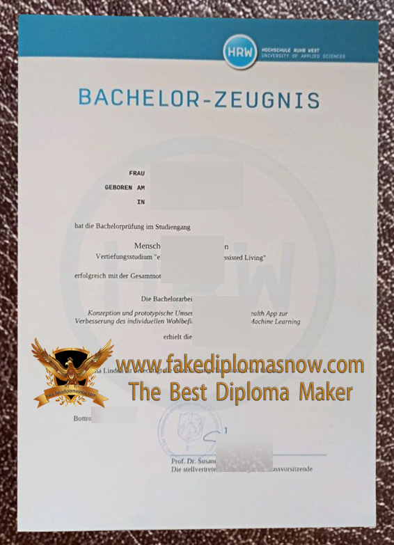 Hochschule Ruhr West Bachelor Zeugnis Hochschule Ruhr West Bachelor Zeugnis